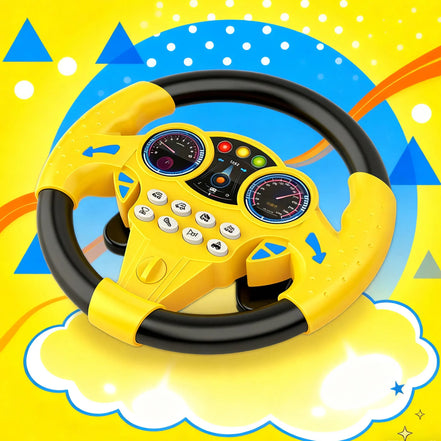 DriveFun legetøjsrat – rat til børn med sugekop og speedometer