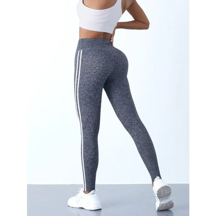 Almara Sømløse Leggings – Høj Talje med Struktureret Design