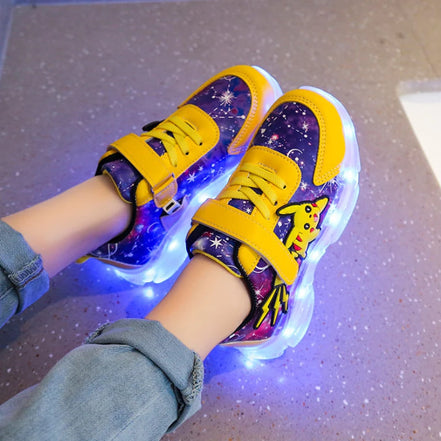 Virexo LED børnesneakers – hook & loop lukning