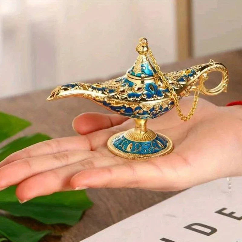 LumaArte metal bordlampe – dekorativ vintage design