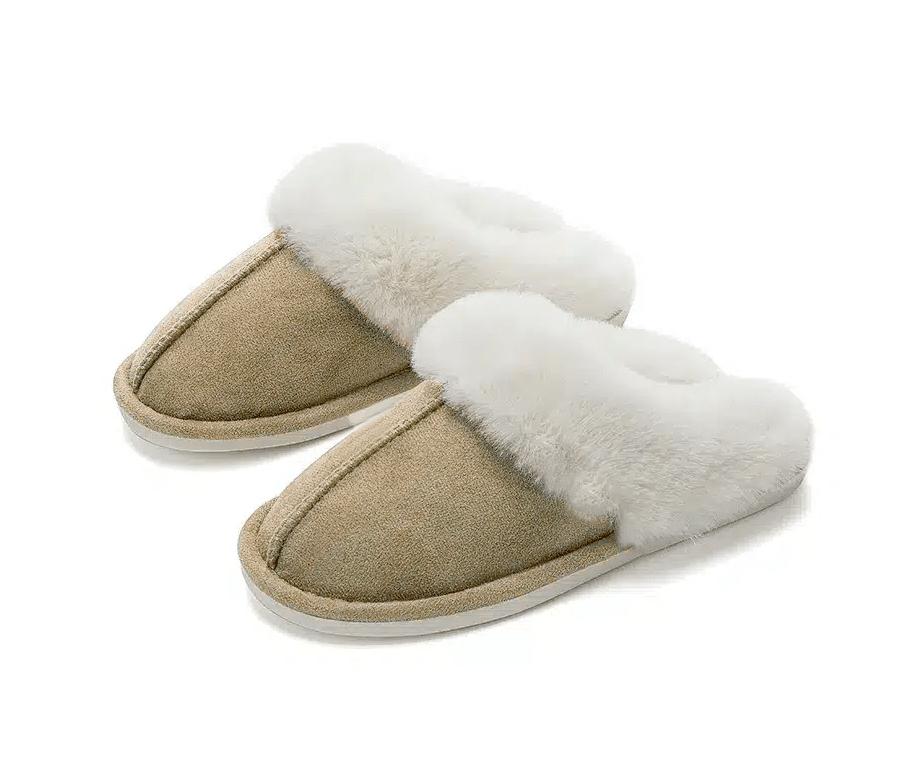 Klassiske varme hjemmesko i blødt materiale