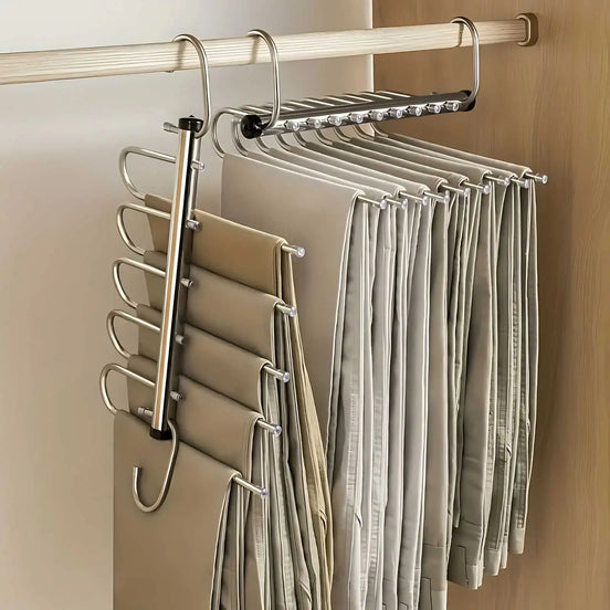 Storvex organizer – bøjleorganizer i rustfrit stål med flere stænger