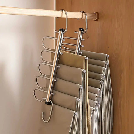 Storvex organizer – bøjleorganizer i rustfrit stål med flere stænger
