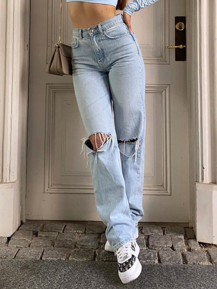 Noria Baggy Jeans – Komfort og Stil i Ét
