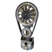 Gearonix metal bordur – industrielt design med roterende tandhjul