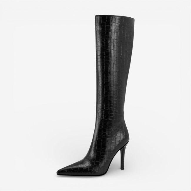 Veloria knee high boots med spids tå