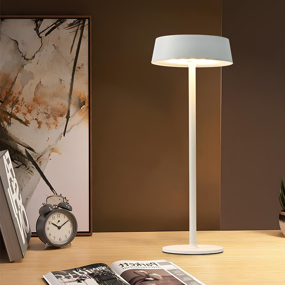 Nabíjateľná stolová lampa s 3 režimami svietenia – Luminora