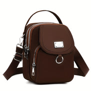 Melora Crossbody Bag – Let nylon taske med flere lynlåslommer