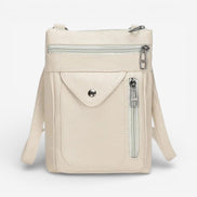 Larevia Crossbody Taske med Justerbar Rem og Lynlåslommer
