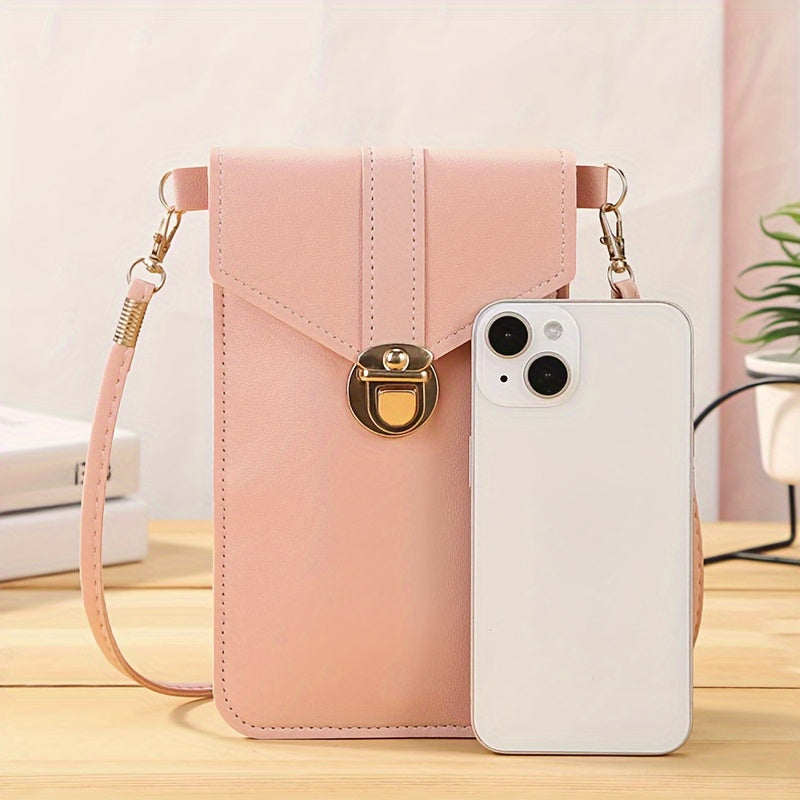 Sorena Touch Bag – crossbody taske med touch-skærmlomme og aftagelig rem