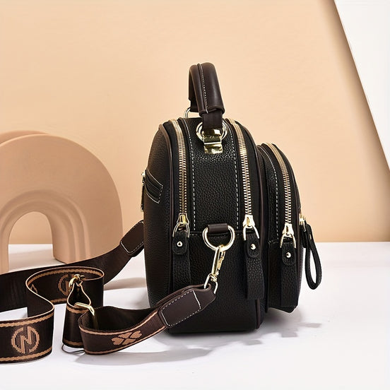 Elvoria Multi-Layer Shoulder Bag