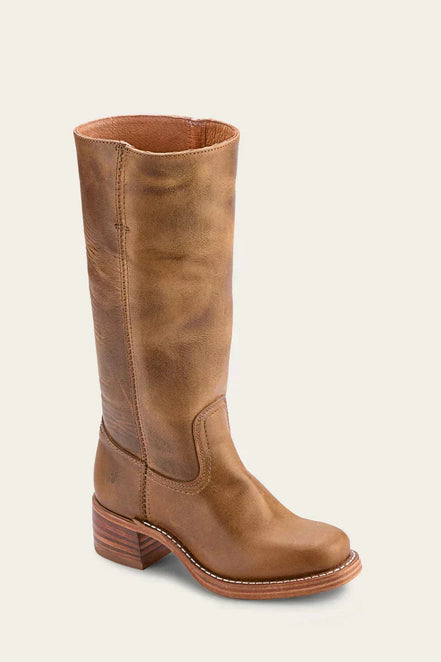 Knee-high damestøvler med blokhæl og klassisk design – Velanique