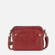 bags : AgentBag™ - Leren crossbody schoudertassen in Rood van Pantino
