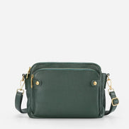 bags : AgentBag™ - Leren crossbody schoudertassen in Groen van Pantino