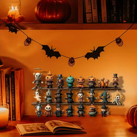 Halloween odpočítavací box s 31 minifigúrkami a dekoráciami – Velmoris