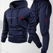 Varello Paris Set – hættetrøje og joggers sæt med print