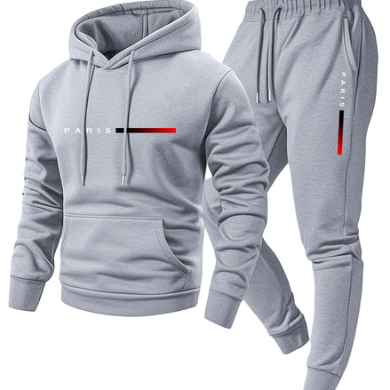 Varello Paris Set – hættetrøje og joggers sæt med print
