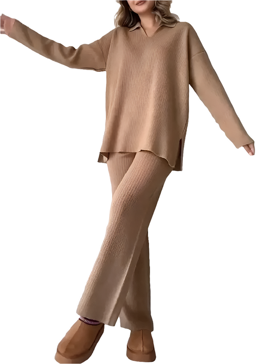 Velvella To-delt Sæt i Blød Bomuld-Modal Blandning