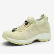 Dame sneakers med slip-on design og plateausål – Virella