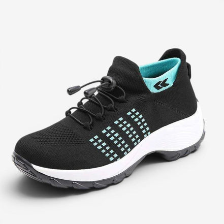 Dame sneakers med slip-on design og plateausål – Virella