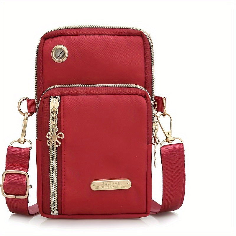 Veloria Crossbody Bag – let nylon taske med lynlåslukning
