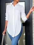 Alveria Split Button Blouse