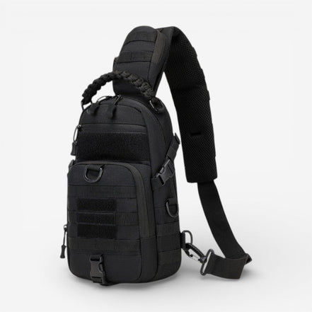Nerova taske unisex – skuldertaske i nylon med justerbar rem og lynlås