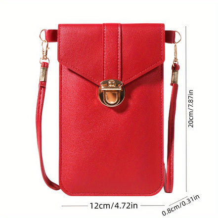Sorena Touch Bag – crossbody taske med touch-skærmlomme og aftagelig rem