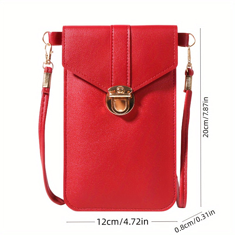 Sorena Touch Bag – crossbody taske med touch-skærmlomme og aftagelig rem