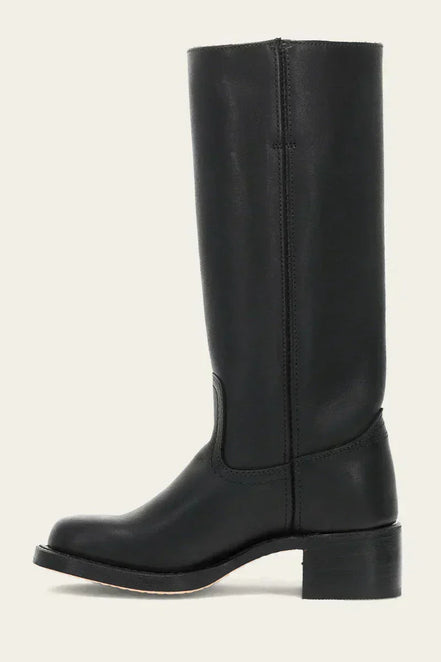 Knee-high damestøvler med blokhæl og klassisk design – Velanique
