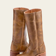 Knee-high damestøvler med blokhæl og klassisk design – Velanique