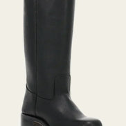 Knee-high damestøvler med blokhæl og klassisk design – Velanique
