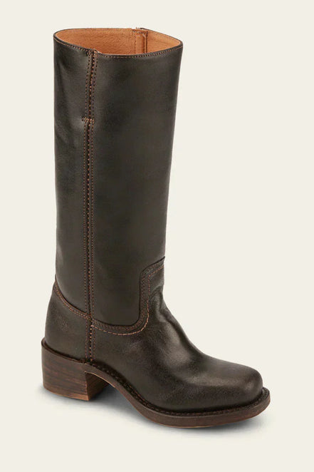 Knee-high damestøvler med blokhæl og klassisk design – Velanique