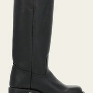 Knee-high damestøvler med blokhæl og klassisk design – Velanique