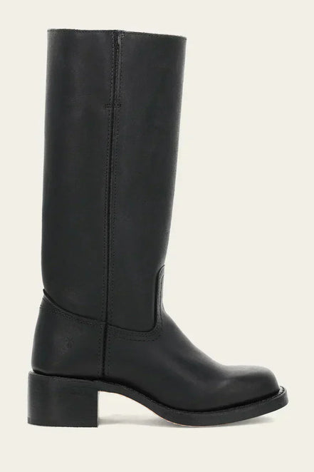 Knee-high damestøvler med blokhæl og klassisk design – Velanique