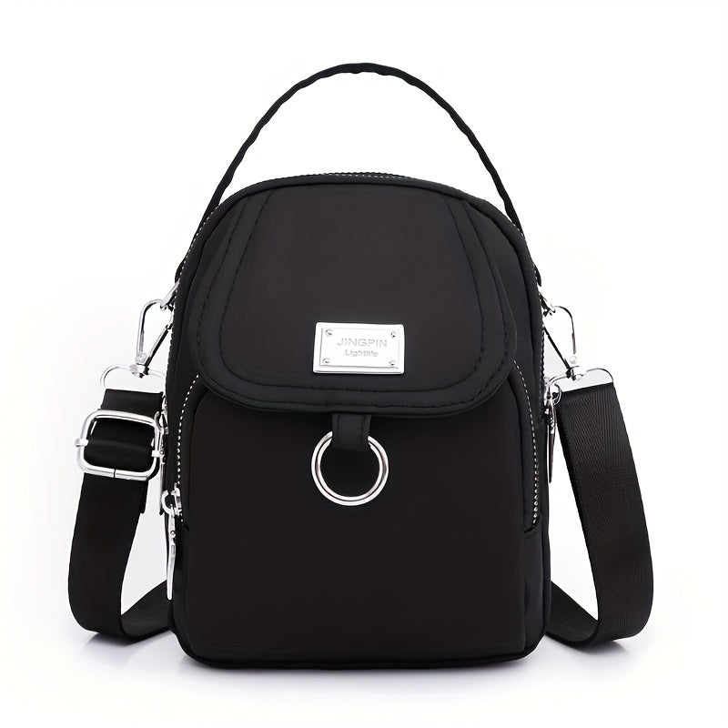 Melora Crossbody Bag – Let nylon taske med flere lynlåslommer