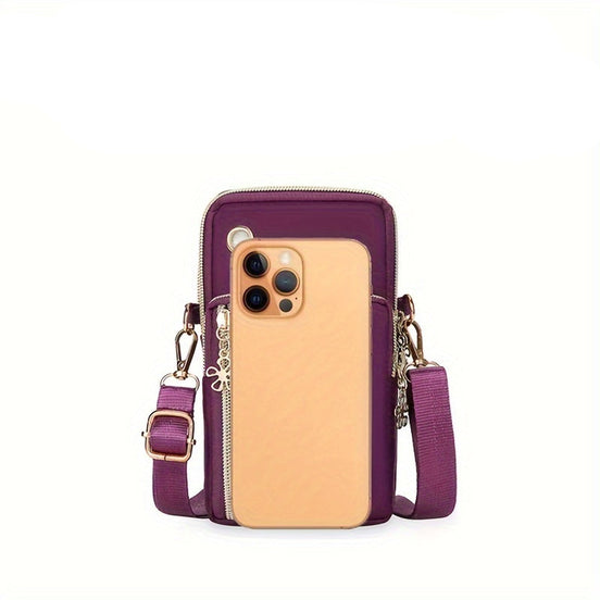 Veloria crossbody taška – lehká nylonová taška se zipem