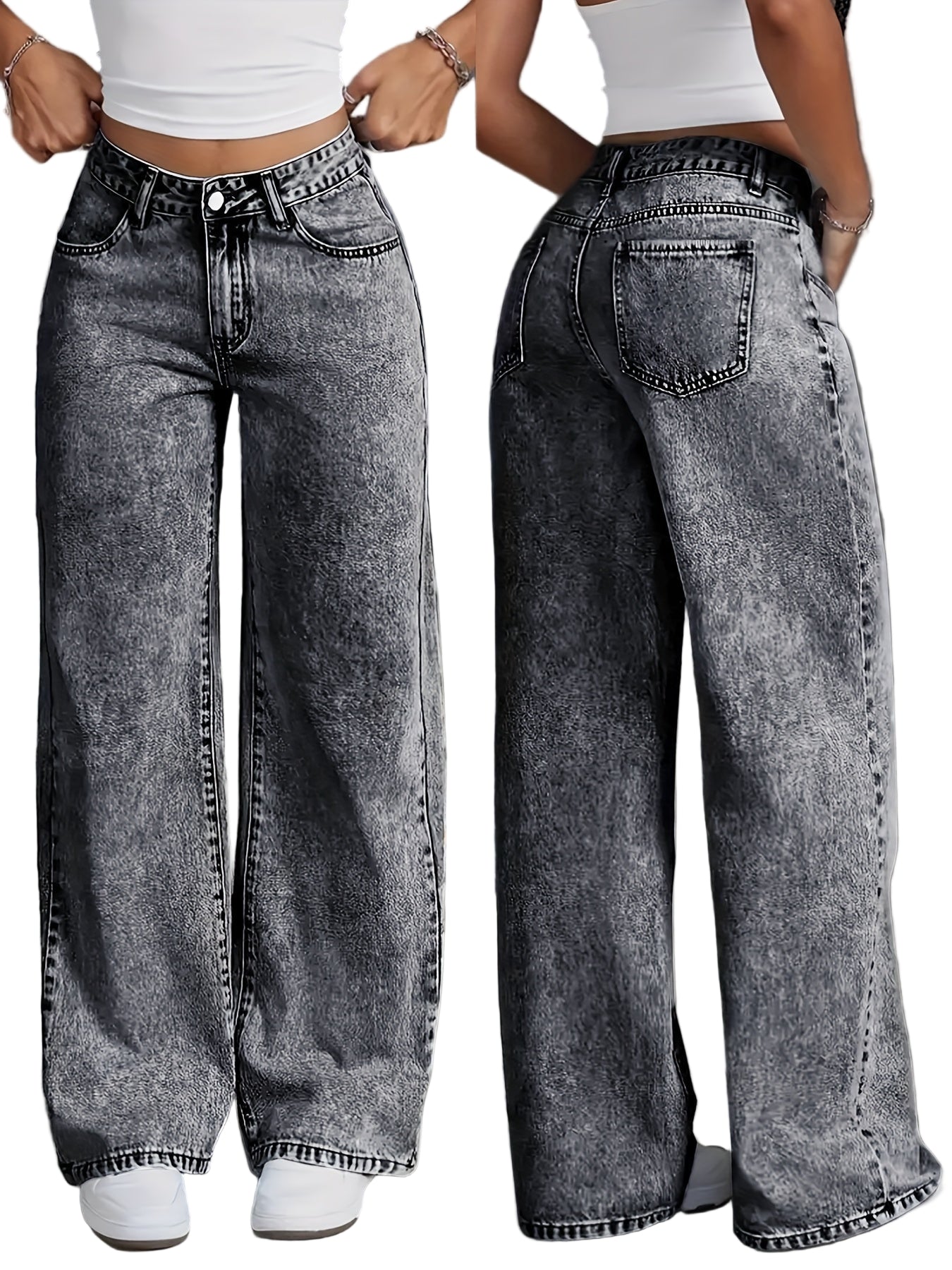 Elora Baggy Denim Jeans til kvinder