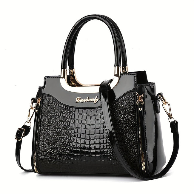Arvella Croco Crossbody Bag
