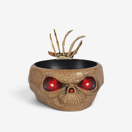 Halloweenska miska na sladkosti so snímačom pohybu a LED očami – Gravor