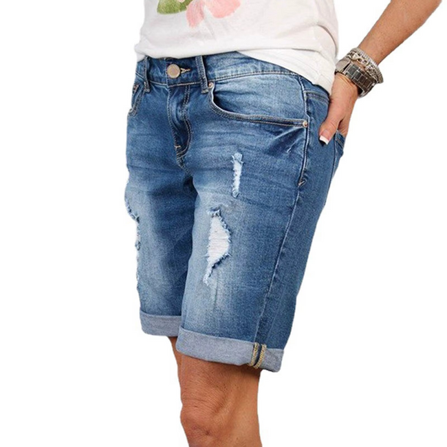 Ravelo high-waist shorts – slidte detaljer og lommer