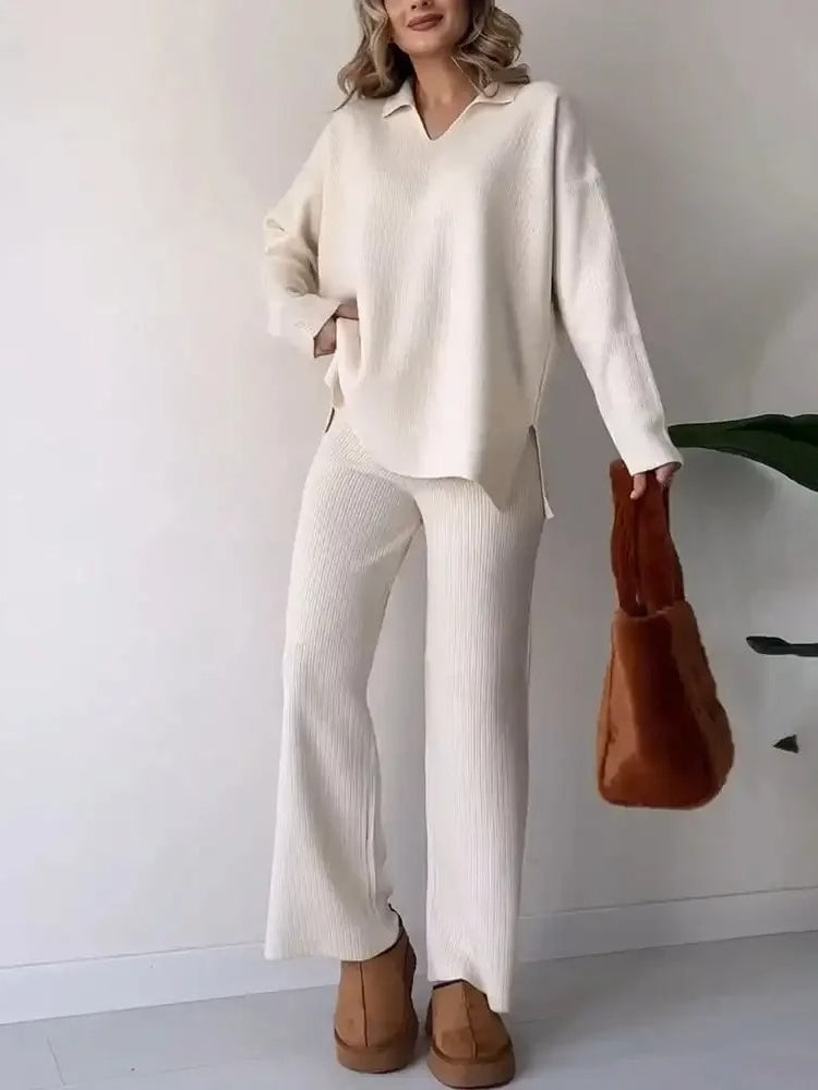 Velvella To-delt Sæt i Blød Bomuld-Modal Blandning