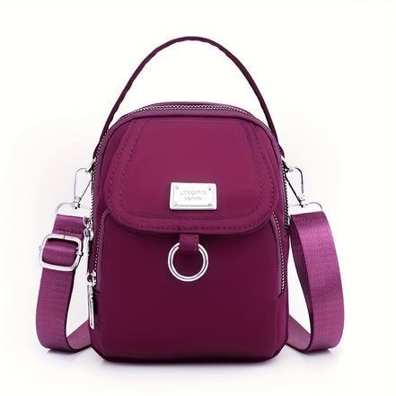 Melora Crossbody Bag – Let nylon taske med flere lynlåslommer