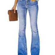 Levana Bootcut Jeans med Høj Talje