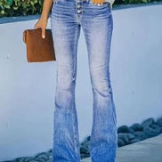 Levana Bootcut Jeans med Høj Talje