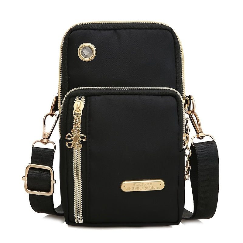 Veloria Crossbody Bag – let nylon taske med lynlåslukning