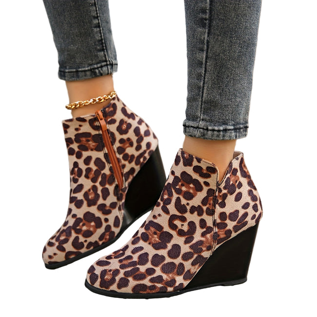 Veloro Platformstøvler – Dame støvler med rund snude og høj hæl