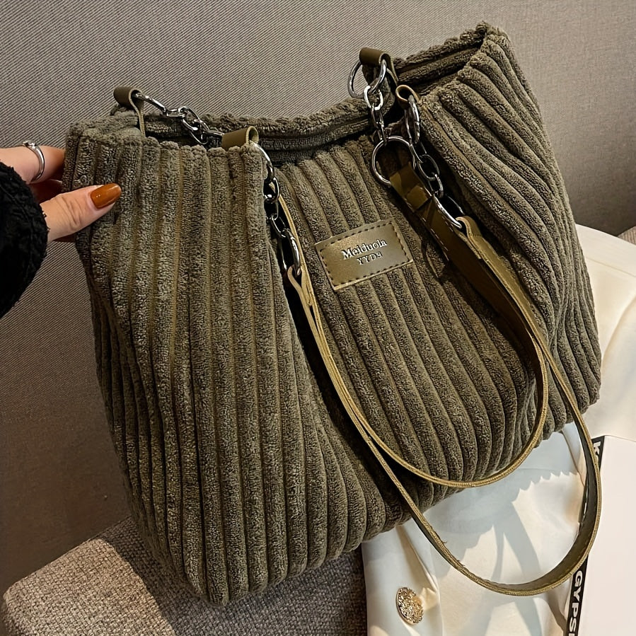 Cordira Corduroy Shoulder Bag