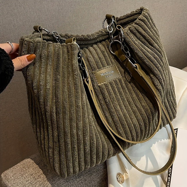 Cordira Corduroy Shoulder Bag