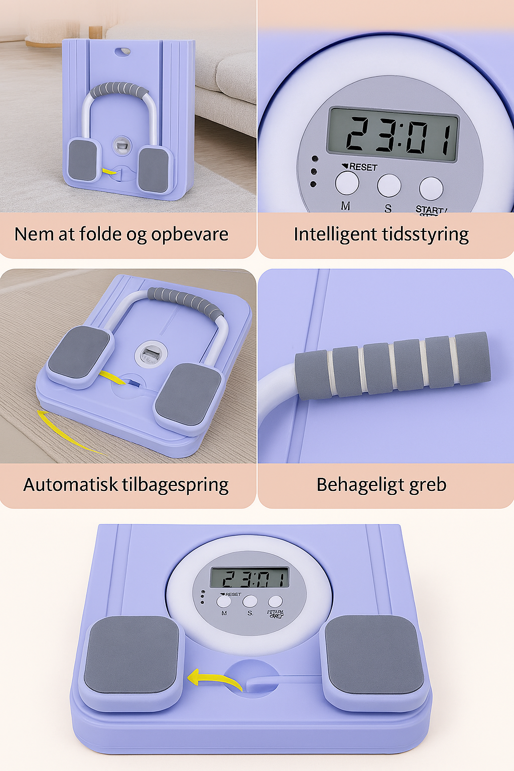 Multifunktionelt træningsredskab til hjemmet